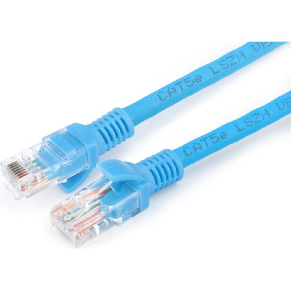 Cablexpert Патч-корд LSZH медный UTP кат.5e, 5м, литой, многожильный (синий) [PP30-5M/B]