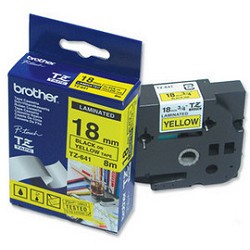 Brother TZE-641 Картридж с лентой (P-Touch, 18мм, Черный на желтом)