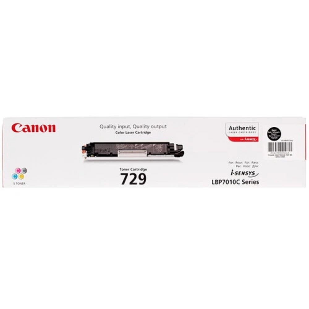 Canon Cartridge 729Bk  4370B002 Тонер картридж для LBP 7010C, Черный, 1200стр.