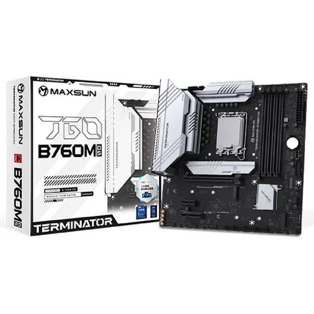 Повреждение упаковки MAXSUN MS-Terminator B760M D5 (Socket 1700, mATX, 4*DDR5, DP/HDMI, 4*SATA3, 3*M.2, 1xPCI-E x16 /1xPCI-E x4, 6*USB 2.0,  2*USB 3.2 Gen1, LAN 1*2.5G, RTL)