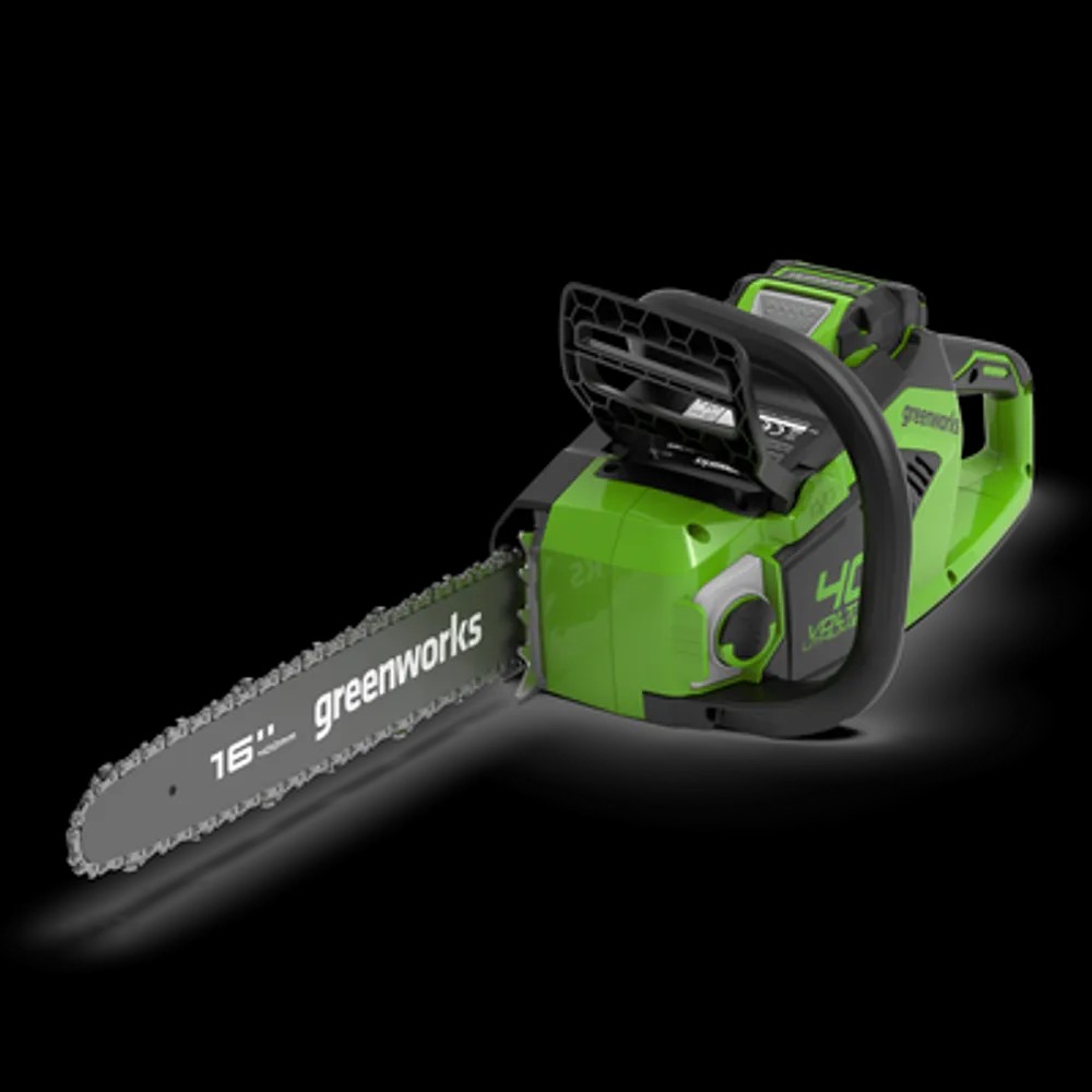 Greenworks Цепная пила аккумуляторная GreenWorks GD40CS18, 40V, 40 см, бесщеточная, до 1,8 КВТ, с АКБ 2АЧ и ЗУ [2005807UA]