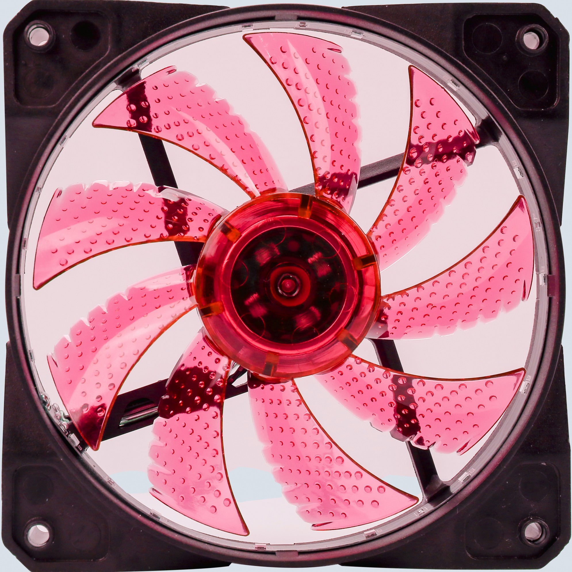 Вентилятор Digma DFAN-LED-RED RGB 120мм черный 3-pin 4-pin (Molex)Ret