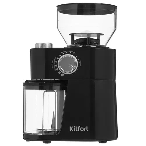 Кофемолка Kitfort КТ-741 200Вт сист.помол.:жернова вместим.:230гр черный