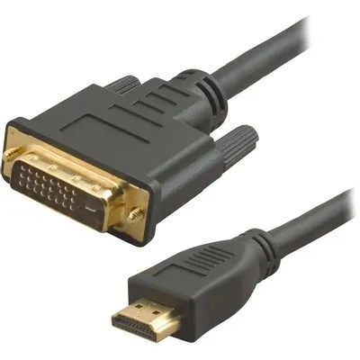 Кабель аудио-видео Lazco WH-141 HDMI (m)/DVI-D(m) 20м. позолоч.конт. черный (WH-141(20M))