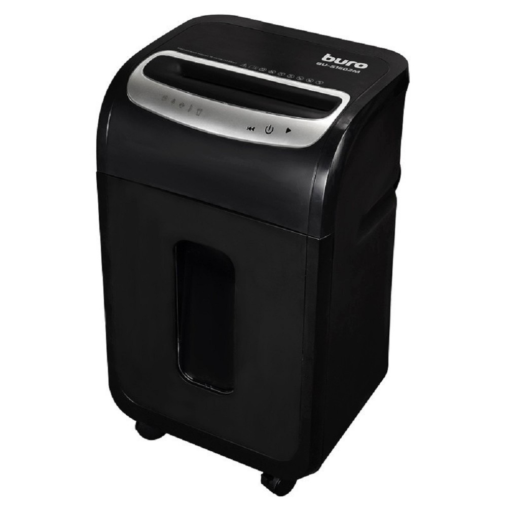 Buro Уничтожитель Office BU-S1602M (секр.P-5)/фрагменты/16лист./30лтр./пл.карты/CD) {1061639}