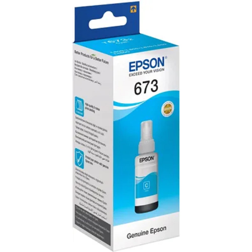 EPSON C13T67324A/C13T673298  Чернила для L800/1800 (cyan) 70 мл 