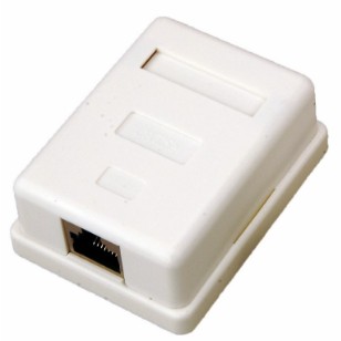 Rexant (03-0122) Розетка компьютерная внешняя, 1-порт RJ-45 (8P8C), FTP экранированная, категория 5e