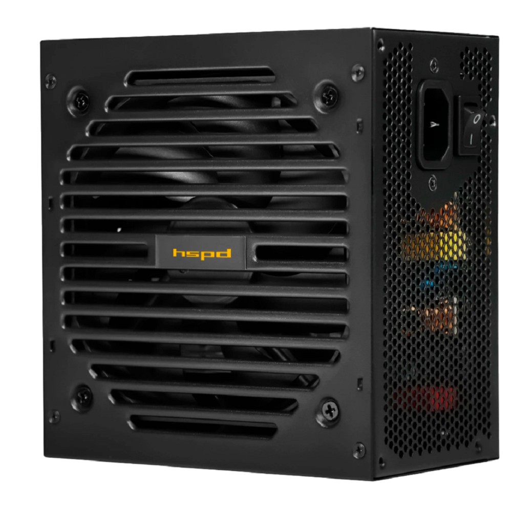 Power Supply HSPD, 750W 80+ Bronze (ATX, 2.31, Semi-modular, 1x24(20+4)pin 550mm, 1xCPU*2 8(4+4)pin 600+150mm, 1xPCIe*2 8(6+2)pin 500+150mm, 2xSATA*3 400+150+150mm, 1xMOLEX4pin*3+FDD 400+150+150+150mm