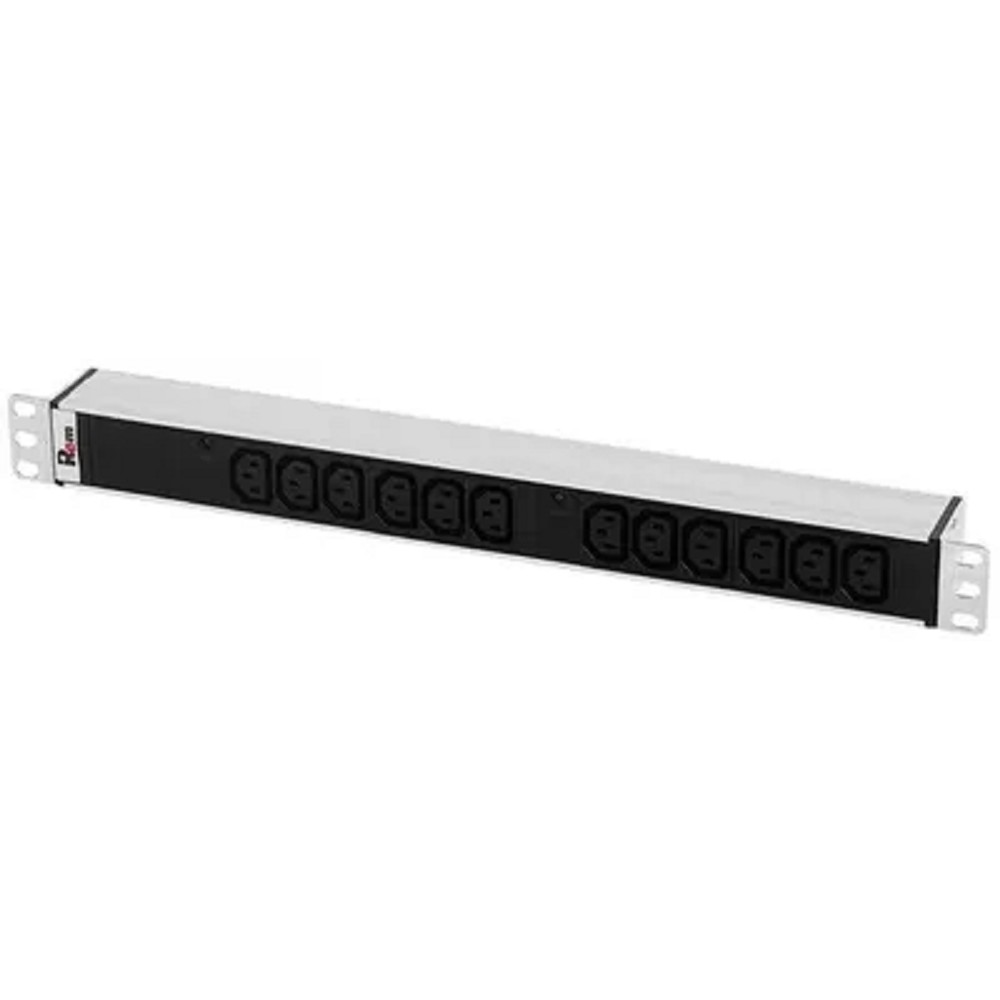 REM Блок розеток Rem-32 с инд., 12 IEC 60320 C13, 32А, алюм., 19", колодка (R-32-12C13-I-440-K)