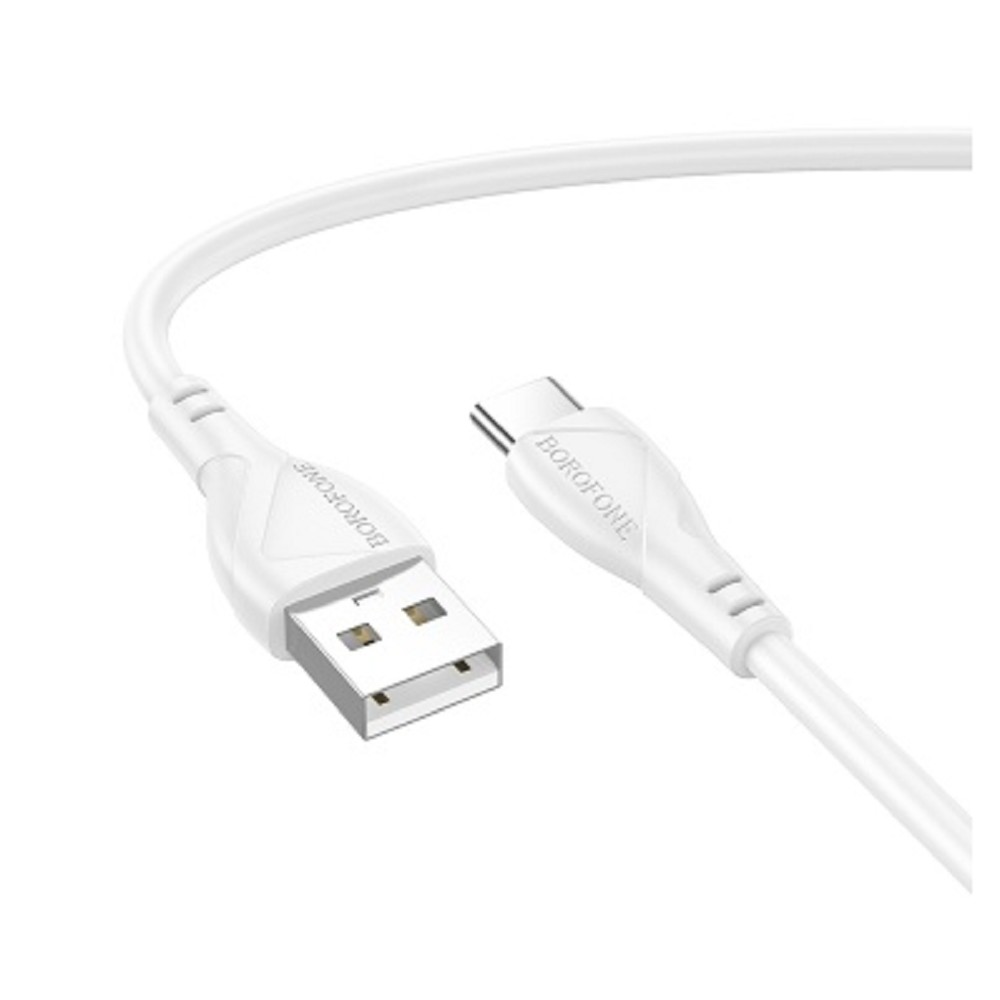 BOROFONE BX121/ USB кабель Type-C/ 1m/ 3A/ белый
