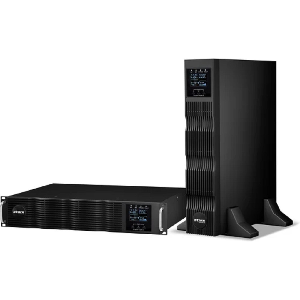 ИБП STARK SC 2000 ONLINE ONE RT 2000ВА/2000Вт БЕЗ АКБ {Online, Rack/Tower, 110-300В, 6xC13, Smart-slot, USB, RS232, EPO, БЕЗ АКБ - внешние батареи 6 шт от 4.5Ач до 240 Ач}
