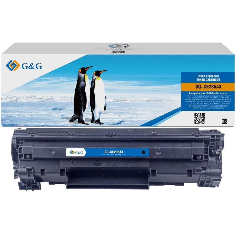 Картридж лазерный G&amp;G GG-CE285AX черный (3000стр.) для HP LJ P1005/P1006/P1505/1505n/M1120;MFP/M1120n;MFP/M1522n