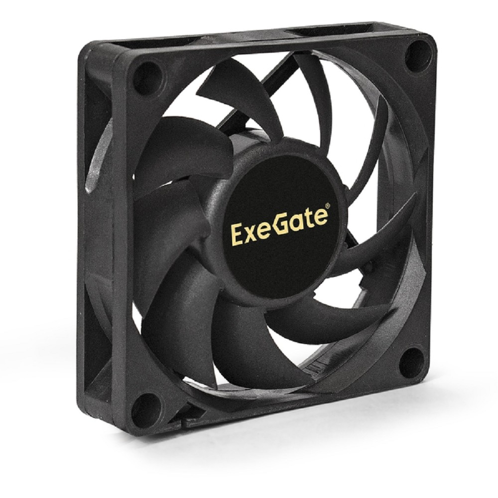 Exegate EX283372RUS Вентилятор ExeGate EX07015H3PM, 70x70x15 мм, гидродинамический, 3pin+Molex, 3000RPM, 26dBA