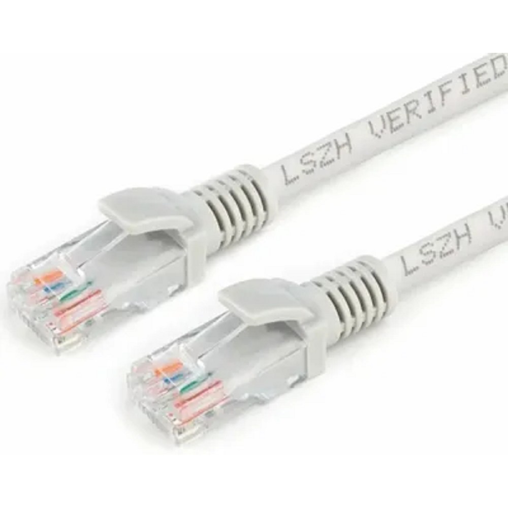 Cablexpert Патч-корд LSZH медный UTP кат.5e,1м, литой, многожильный (серый) PP31-1M]