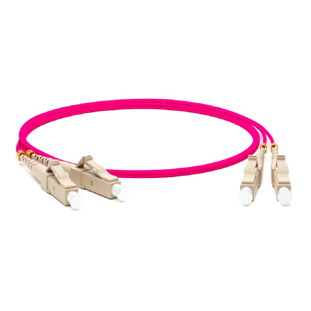 Hyperline FC-D2-504-LC/PR-LC/PR-H-2M-LSZH-MG Патч-корд волоконно-оптический (шнур) MM 50/125(OM4), LC-LC, duplex, LSZH, 2 м