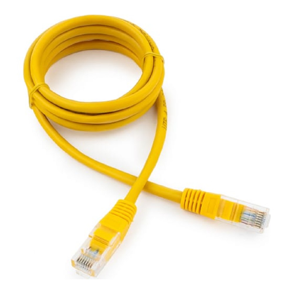 Cablexpert PP10-1.5M/Y Патч-корд медный UTP кат.5e, 1.5м, литой, многожильный (жёлтый)