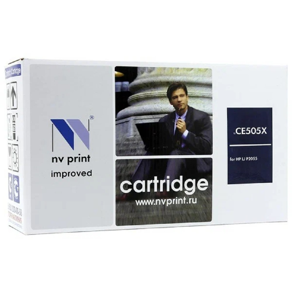 NVPrint CE505X Картридж  для LaserJet P2055, черный, 6500 стр.