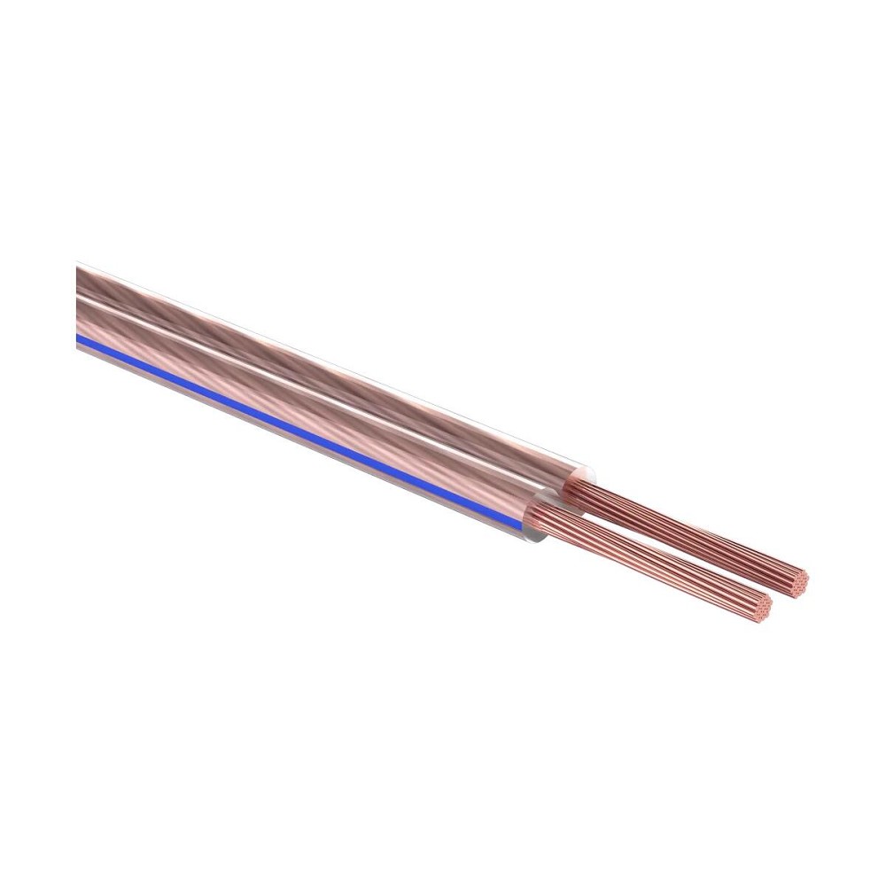 Rexant 01-6208-3-10 Кабель акустический, 2х2.50 мм2, прозрачный BLUELINE, 10 м. 
