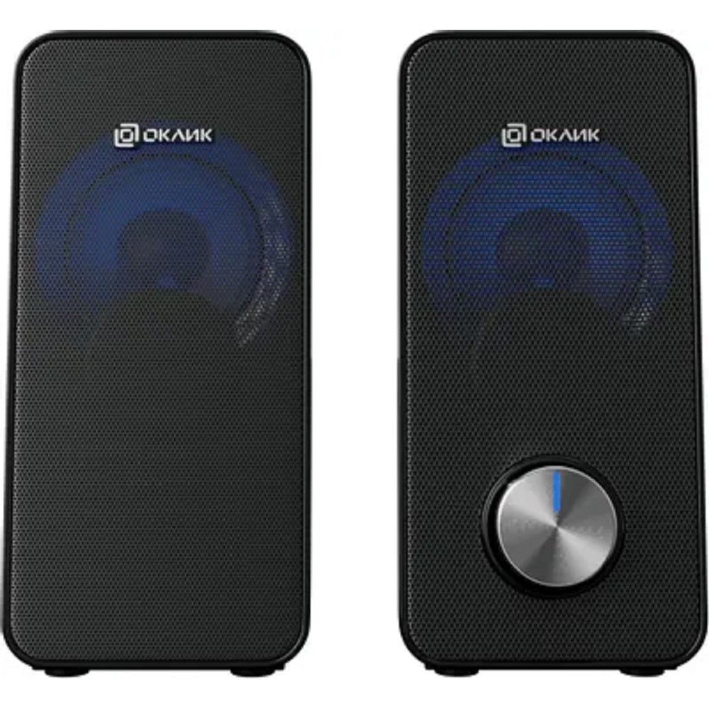 Oklick Колонки Оклик OK-122 2.0 черный 6Вт