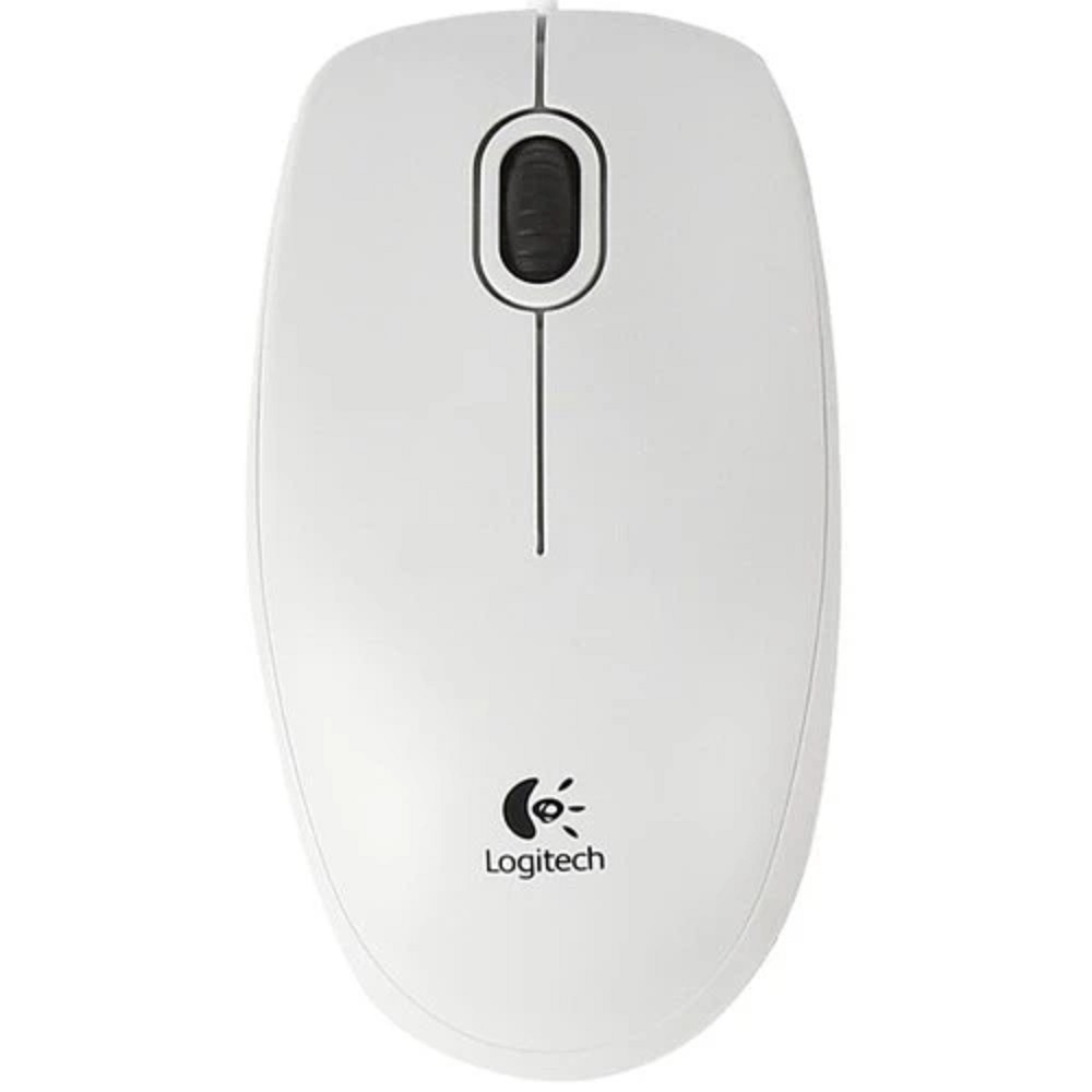910-003360 Мышь Logitech B100 White USB OEM