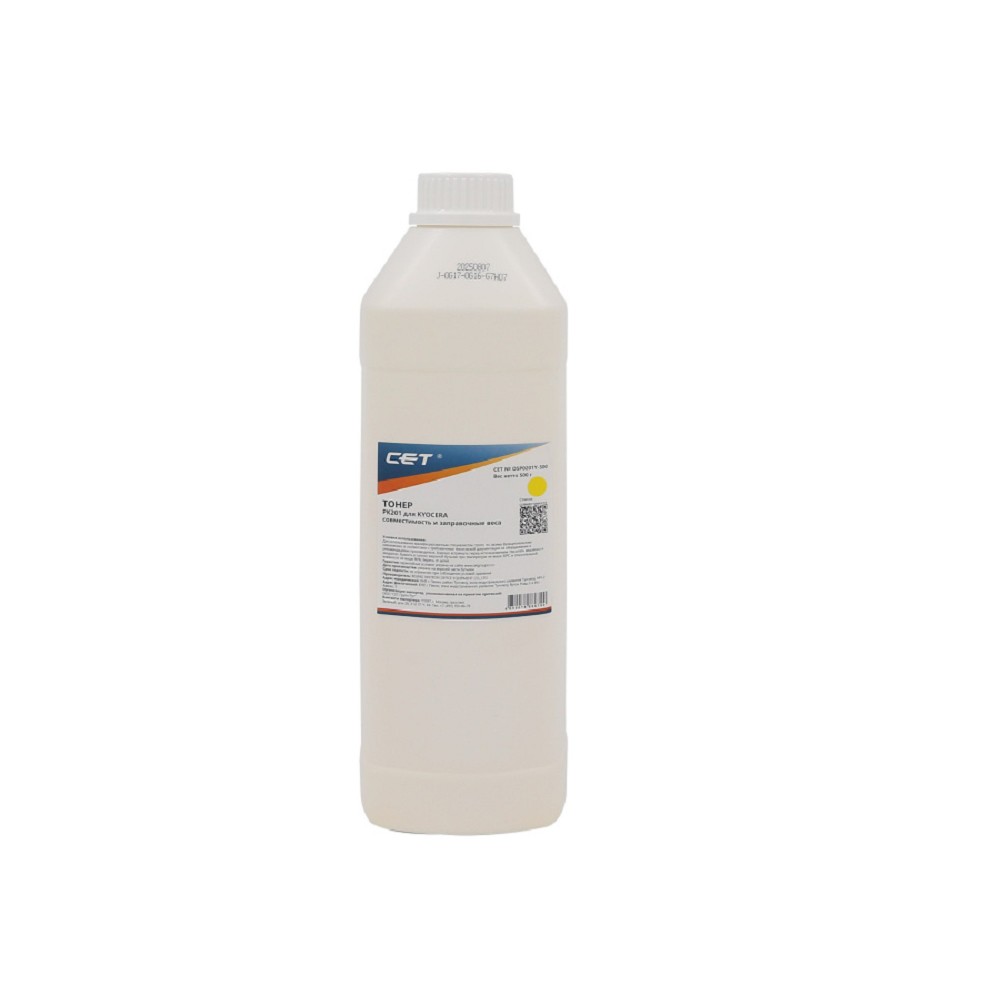 Тонер PK201 для KYOCERA ECOSYS P6030cdn/M6026cdn (CET) Yellow, 500г/бут, (унив.), OSP0201Y-500
