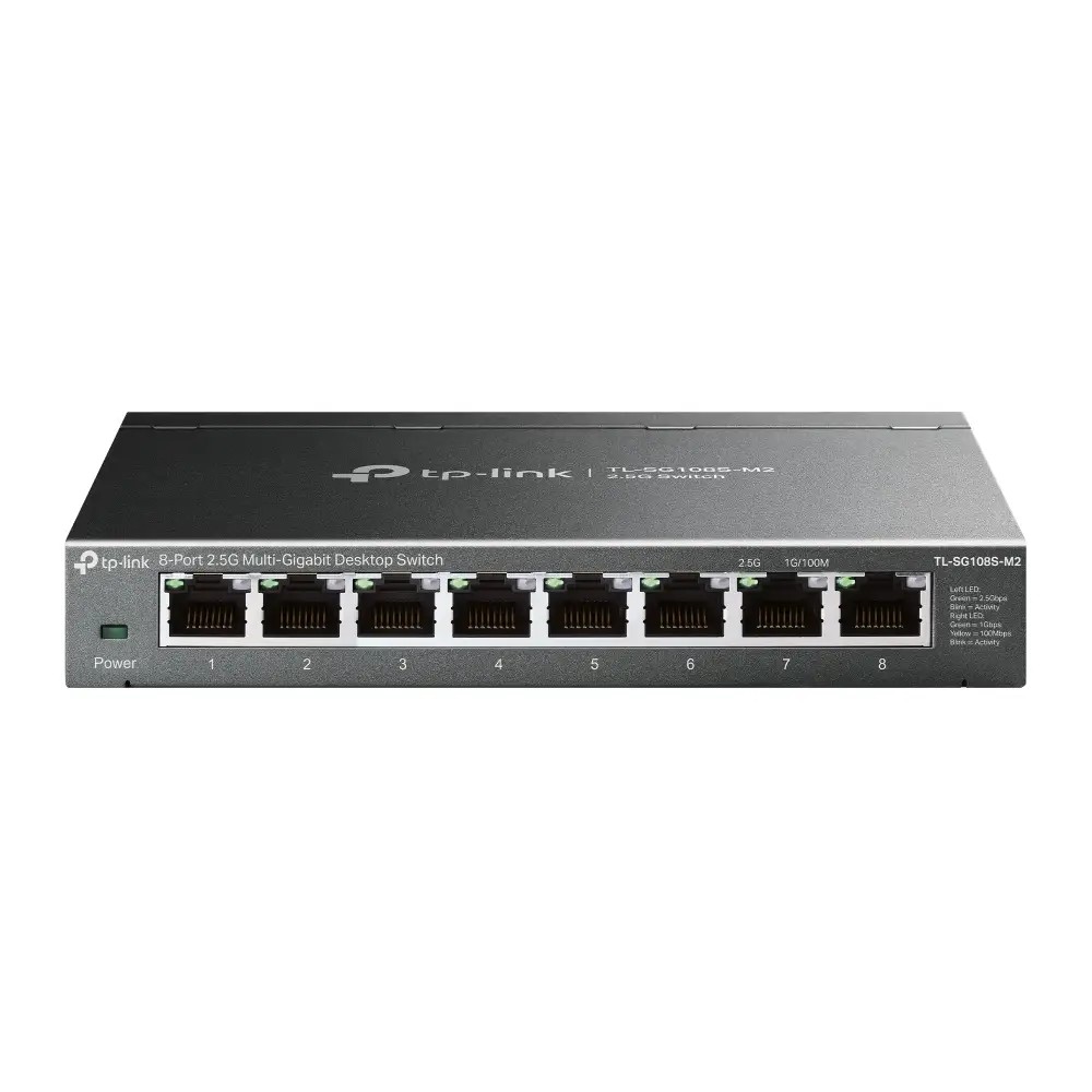 TP-Link TL-SG108S-M2 Настольный коммутатор с 8 портами 2,5 Гбит/с
