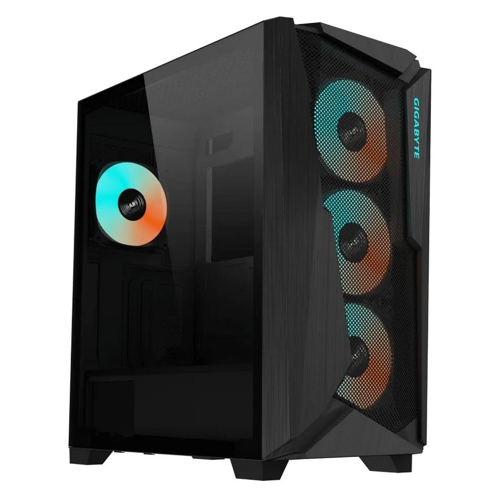 Корпус Gigabyte C301 Glass MidTower, ATX, USB-C x1, USB3.0 x2, Audio I/O, GPU:400mm, Black, TG 