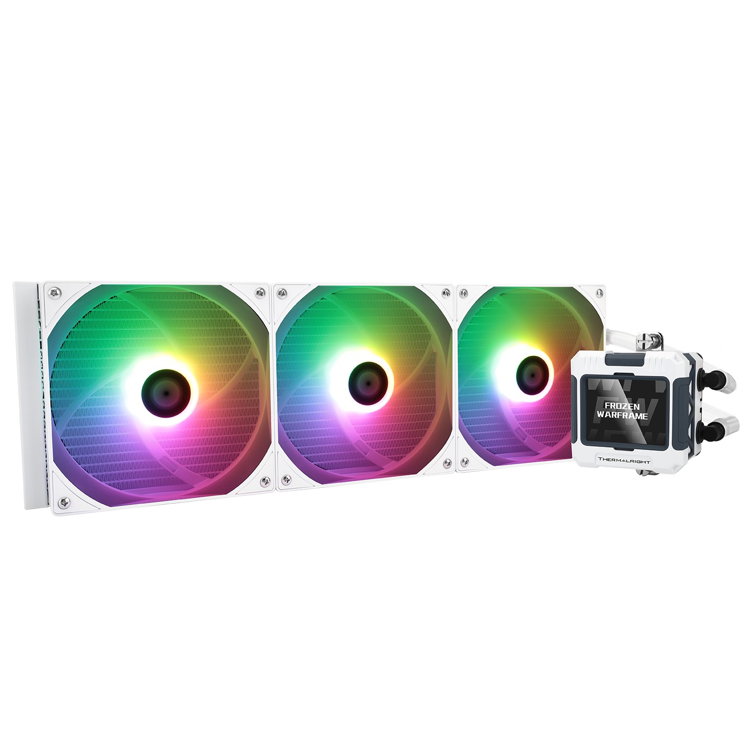 Thermalright Система водяного охлаждения Frozen Warframe 420 White ARGB / 3x140mm ARGB PWM Fans / TRFW420AW