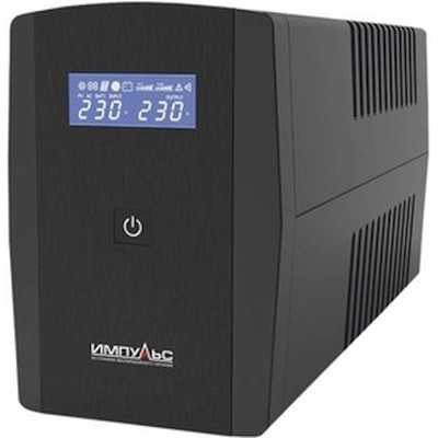 Импульс ИБП Юниор Смарт 800 {800/480 ВА/Вт, LED, USB, SCHUKOx2} {JS80114}