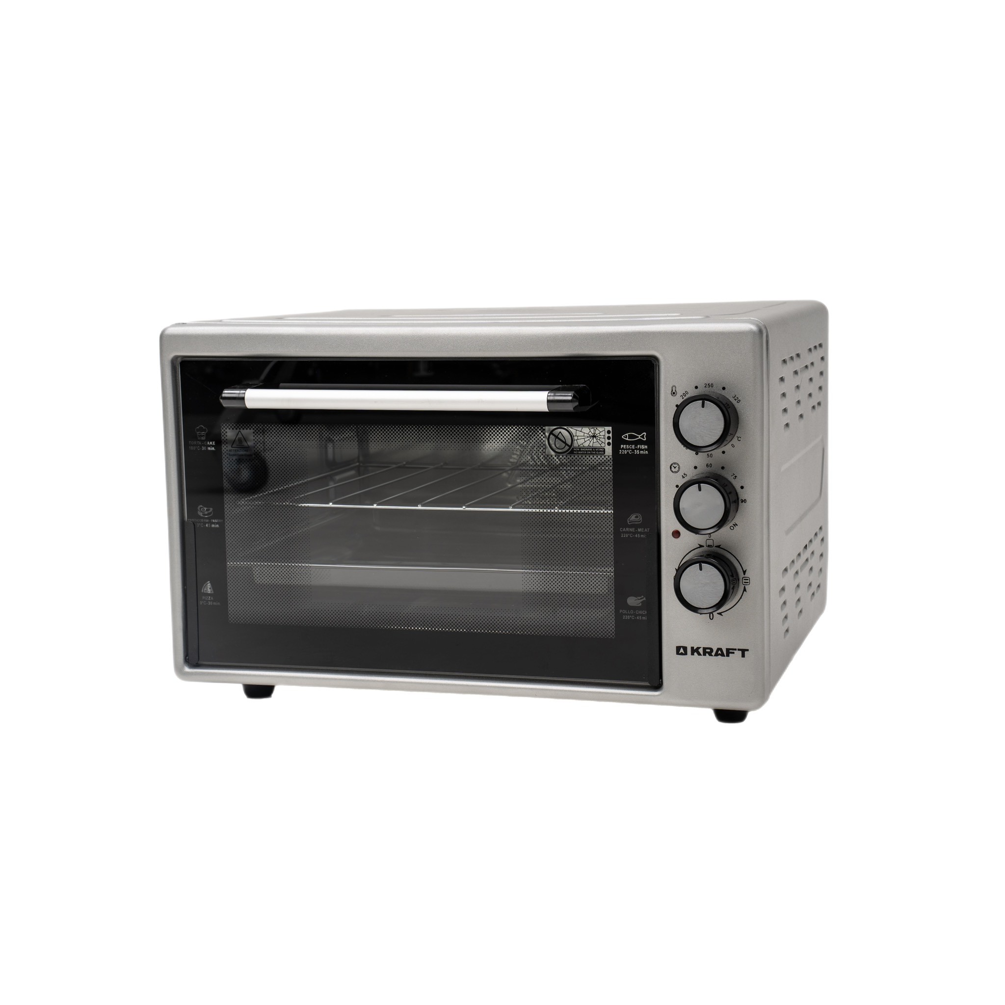 KRAFT KF-MO 4500 GR Мини-печь, 45 л, серый