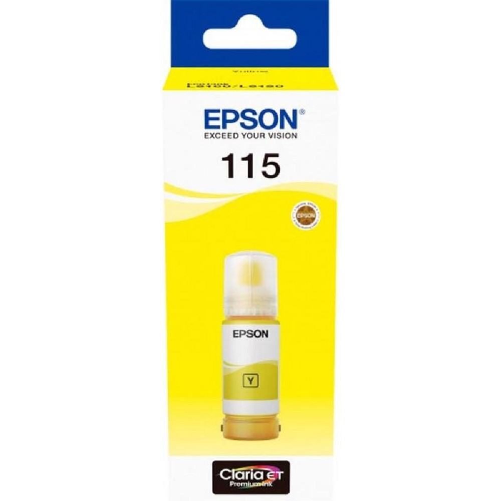 EPSON C13T07D44A  Контейнер 115 с жёлтыми чернилами для L8160/L8180