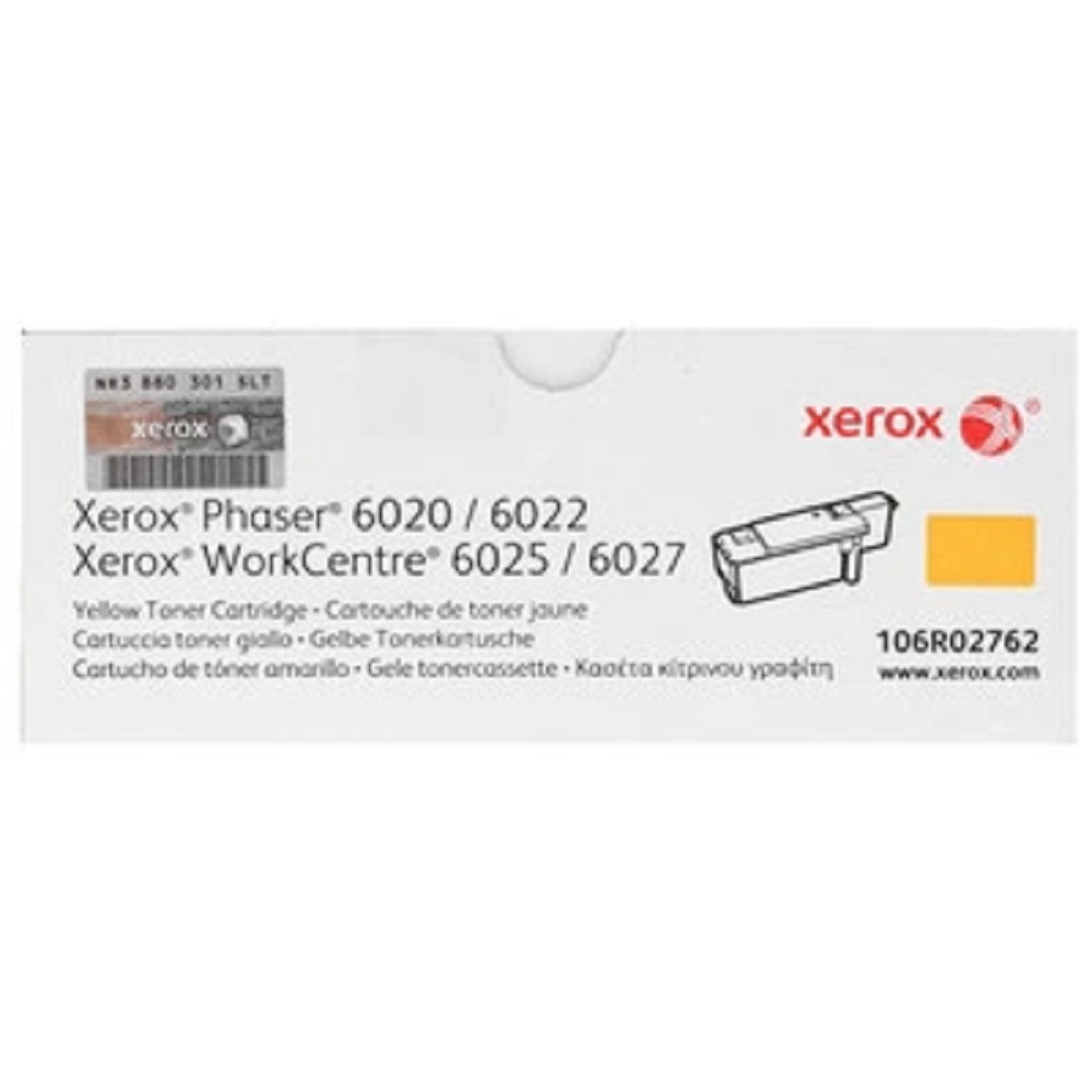 Xerox 106R02762 Принт-картридж желтый (1K) Phaser 6020/6022/ WC 6025/6027