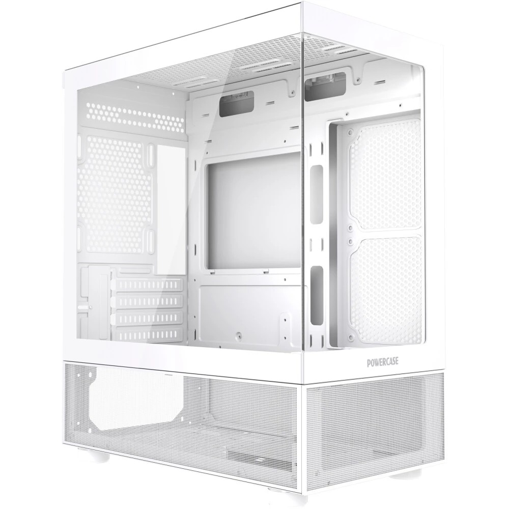 Powercase Vision Micro M2, Tempered Glass, белый, mATX  (CVMWM2-L0)