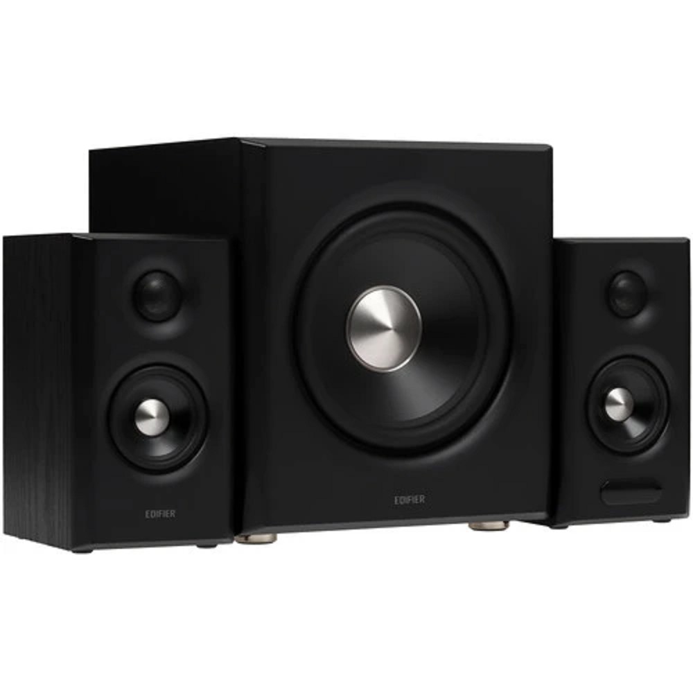 Edifier S355DB Black {2 сат. (40 Вт + 40 Вт) + сабвуфер 70 Вт, 150W RMS; 40-20000Гц, HDMI eARC, USB Type-C, оптический, RCA; Bluetooth V6.0; Hi-Res Audio; Hi-Res Audio Wireless}
