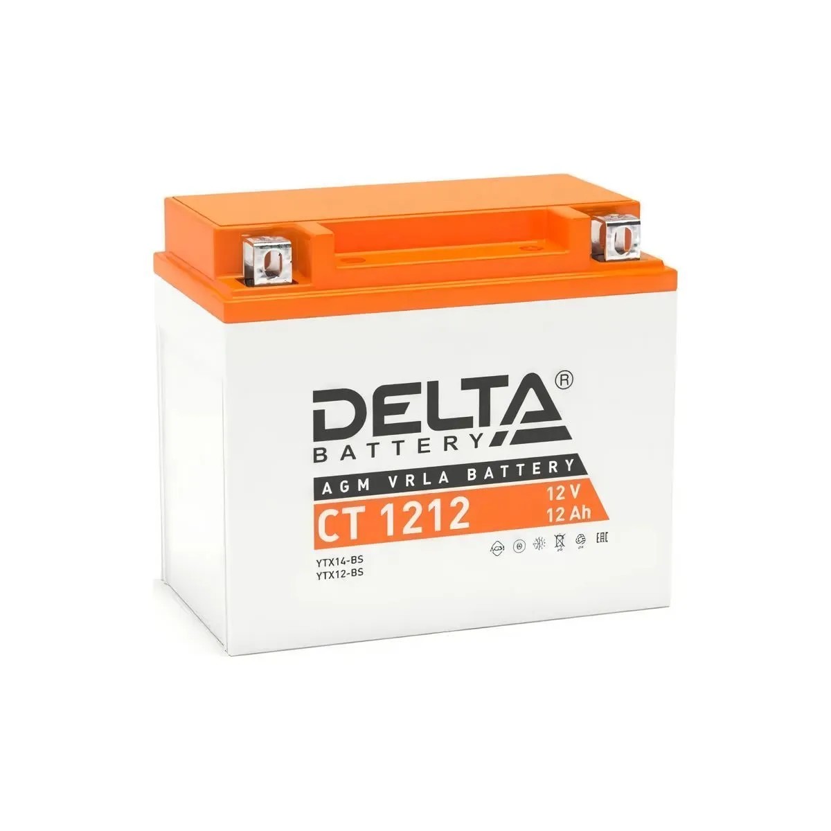 Delta CT 1212 (12 А\ч, 12В) для МОТО