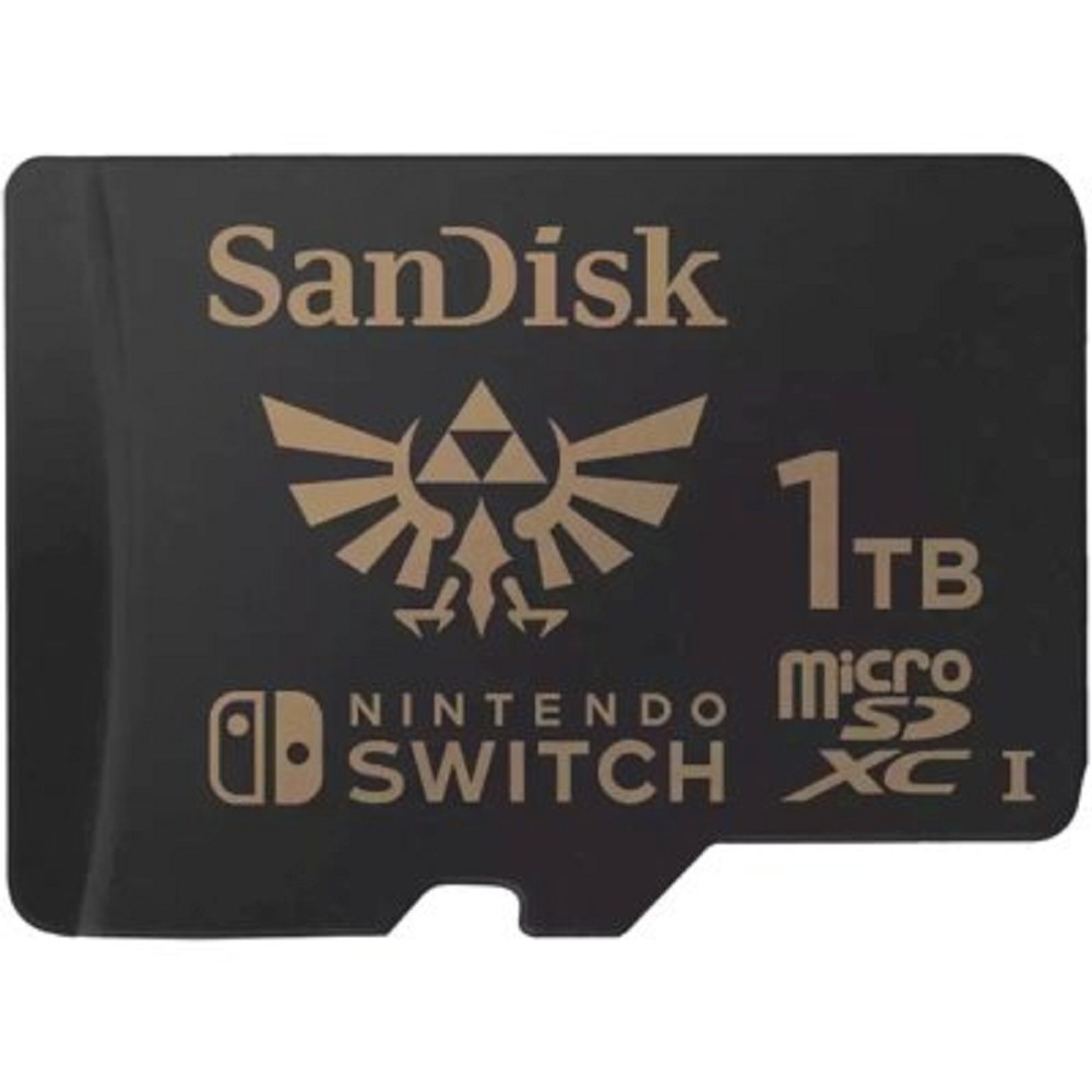 SecureDigital 1TB SanDisk Nintendo MicroSDXC UHS-I card for Nintendo Switch, Zelda Edition- 1TB, Up to 100MB/s read; up to 90MB/s write