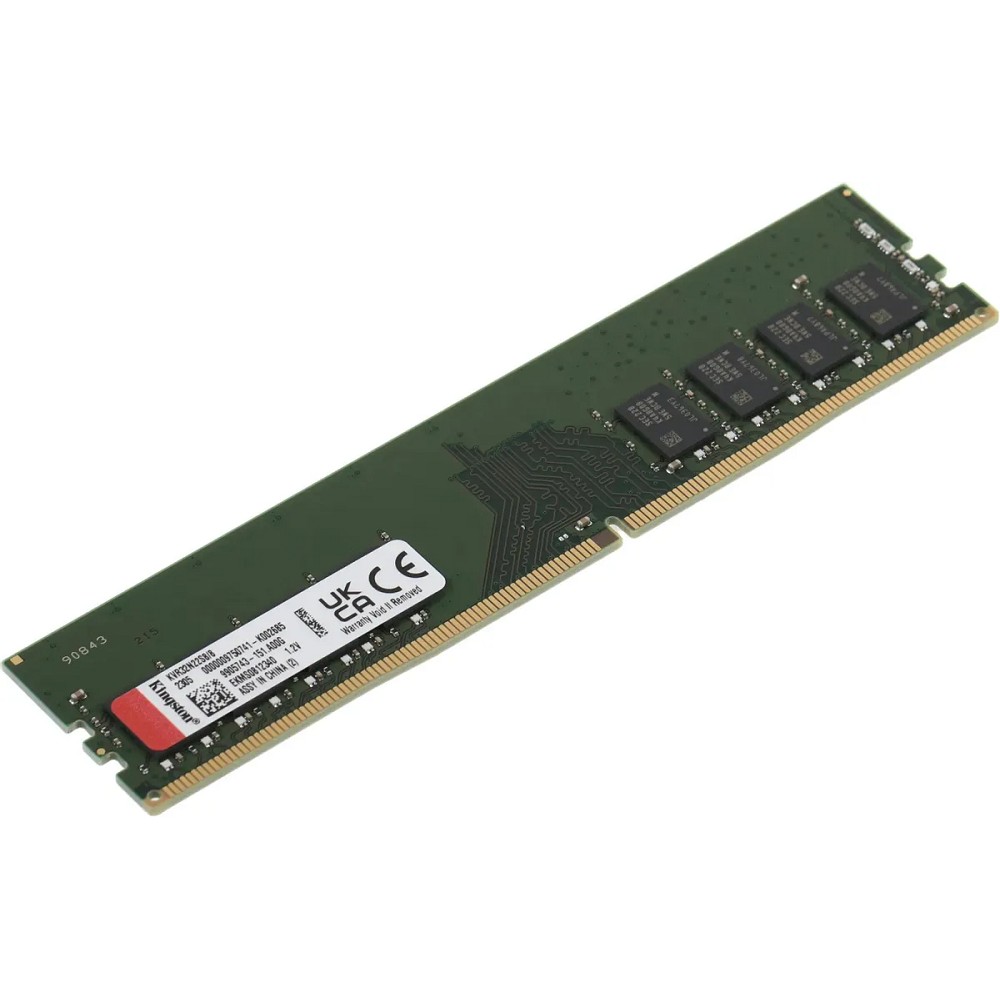 Kingston DDR4 DIMM 8GB KVR32N22S8/8 PC4-25600, 3200MHz, CL22
