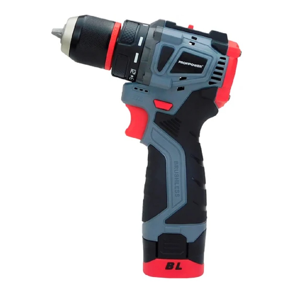 Аккумуляторный бесщеточный шуруповерт PROFIPOWER BL-161(16В,40Нм,Li-ion 2шт,2.0Ач,поясная клипса, бита-магнит, 2 скорости,0.8-10мм,З/У,в кейсе) [E0210]