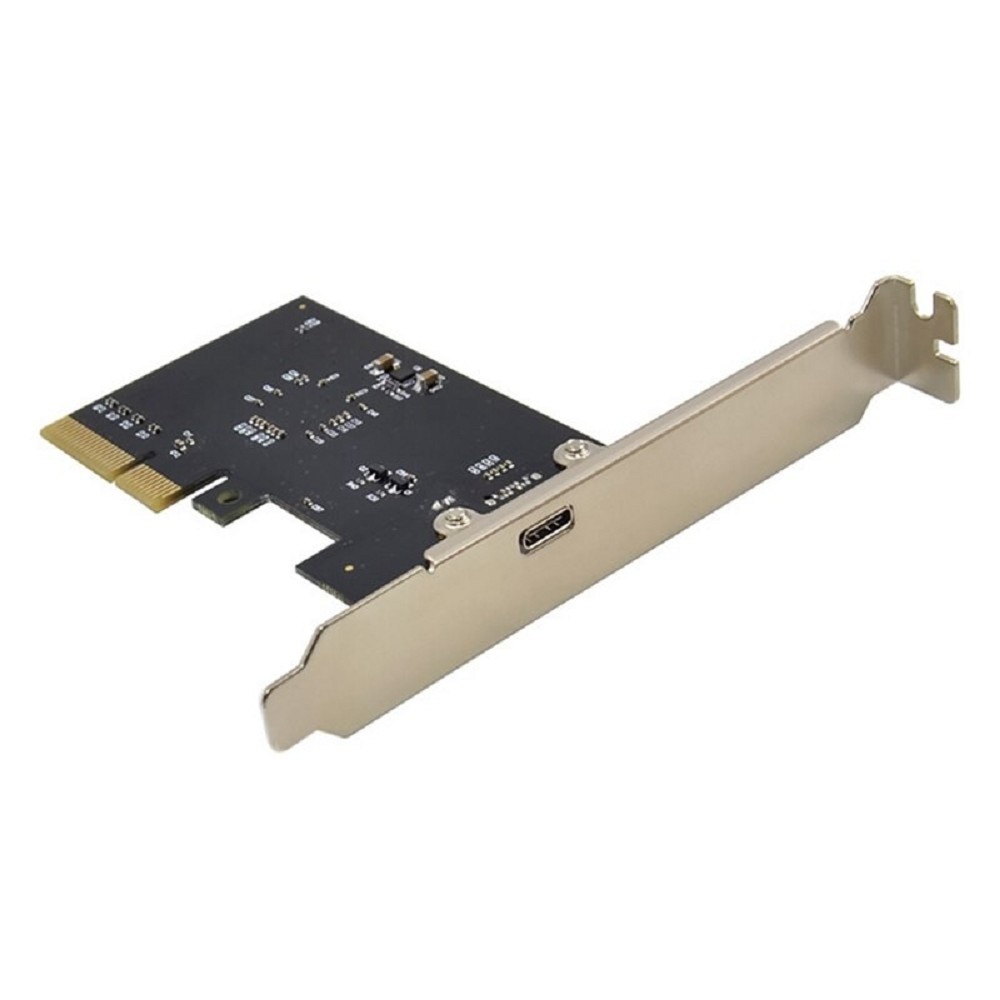 ORIENT AM-U3242PE-C, Контроллер PCI-Ex4 v3.0, USB 3.2 Gen2x2 (SuperSpeed USB 20Gbps), скорость до 20Гбит/с, 1-port Type-C, ASM3242 chipset, Self powered, в комплекте LP планка крепления (31333)