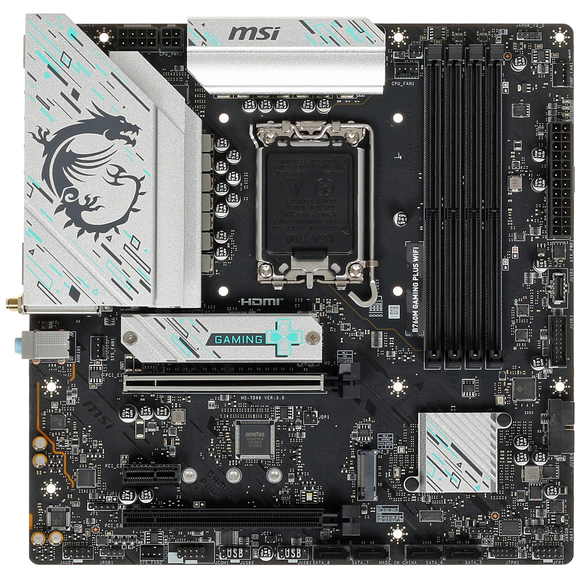 MSI B760M GAMING PLUS WIFI {LGA 1700, Intel B760, mATX} Ret