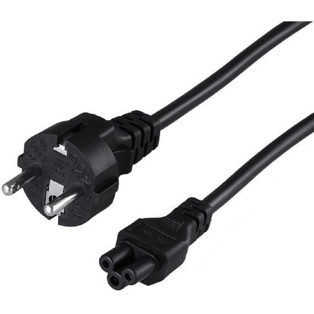 Rexant (11-1151) Шнур сетевой, вилка СЕЕ 7/7(Schuko) - разъем IEC 320 C5, кабель 3x0,75мм?, 1,8м, для питания ноутбука (пакет ПВХ) 