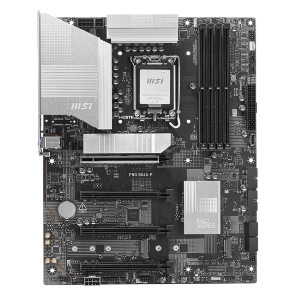 MSI PRO B860-P {Soc-1851 Intel B860 4xDDR5 ATX AC`97 8ch(7.1) 5Gigabit RAID+HDMI+DP}