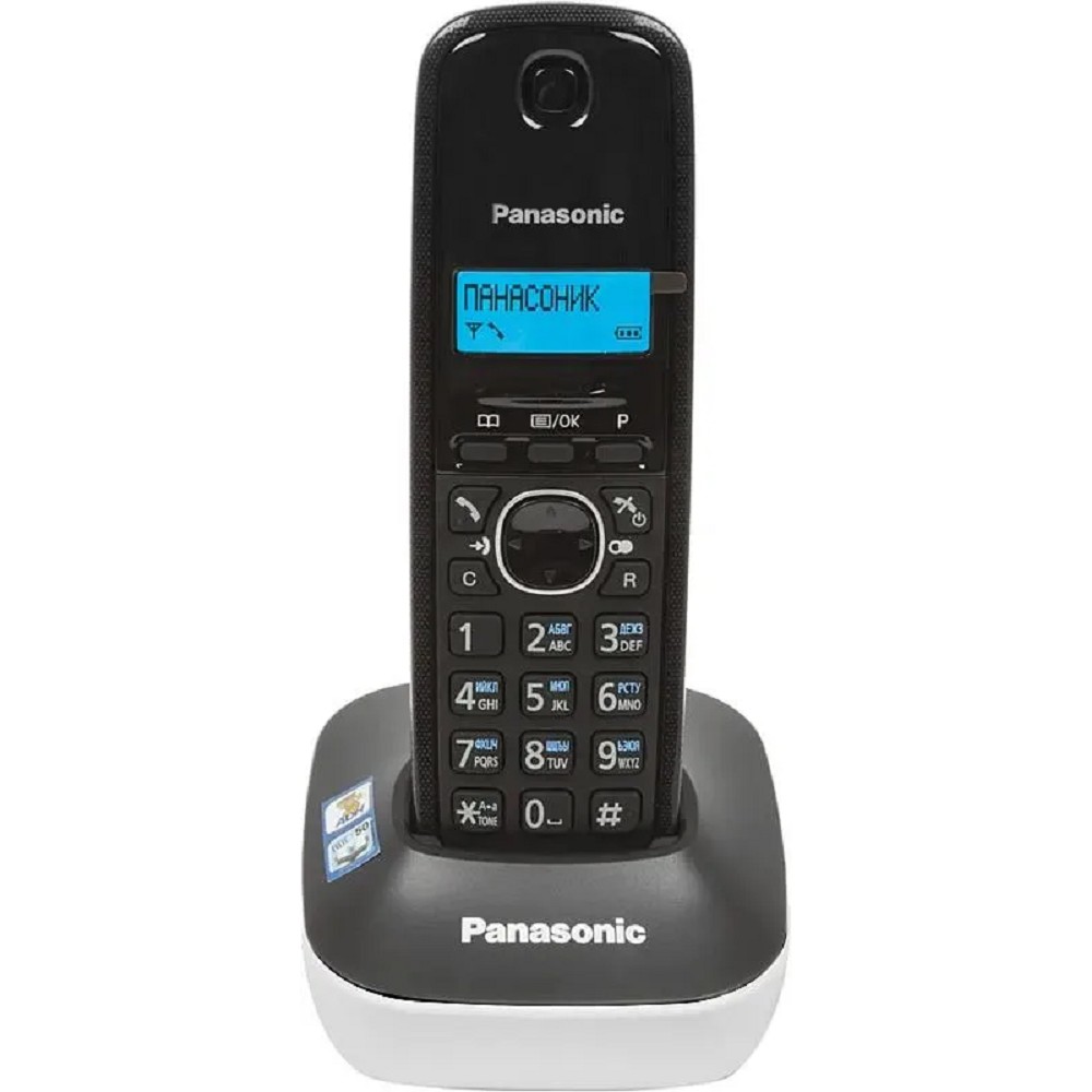 Panasonic KX-TG1611RUW (белый) {АОН, Caller ID,12 мелодий звонка,подсветка дисплея,поиск трубки}