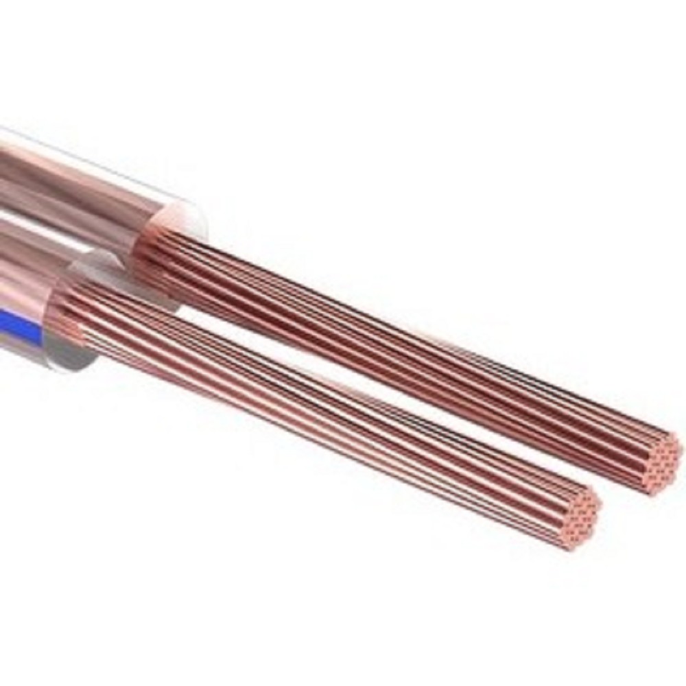 Rexant 01-6208-3 Кабель акустический, 2х2.50 мм2, прозрачный BLUELINE, 100 м.  