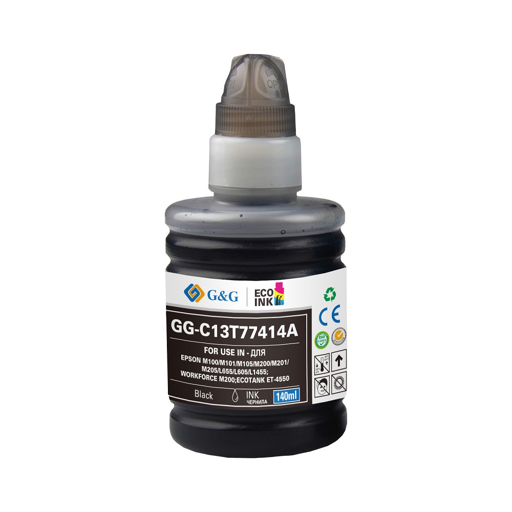 Картридж струйный G&amp;G GG-C13T77414A черный (140мл) для Epson M100/105/200/205