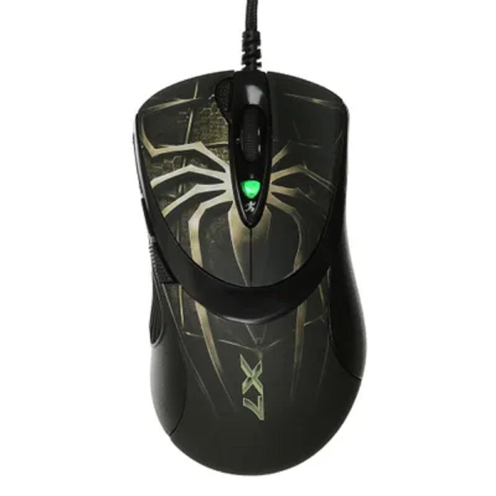 Мышь A4Tech Oscar Editor XL-747H коричневый/рисунок лазерная (3600dpi) USB2.0 (6but)
