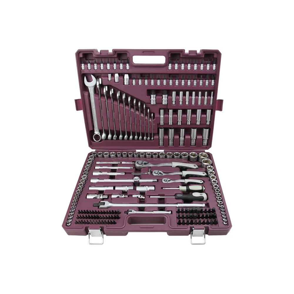 Thorvik TS217 Набор инструмента универсальный 1/4", 3/8", 1/2"DR, 217 предметов