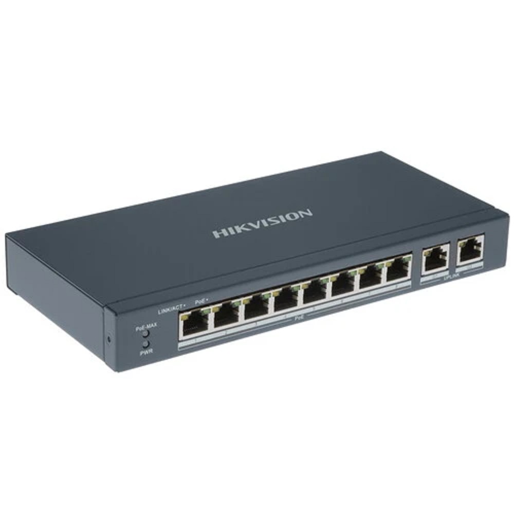 HIKVISION DS-3E0310P-E/M 8 RJ45 100M PoE с грозозащитой 6кВ