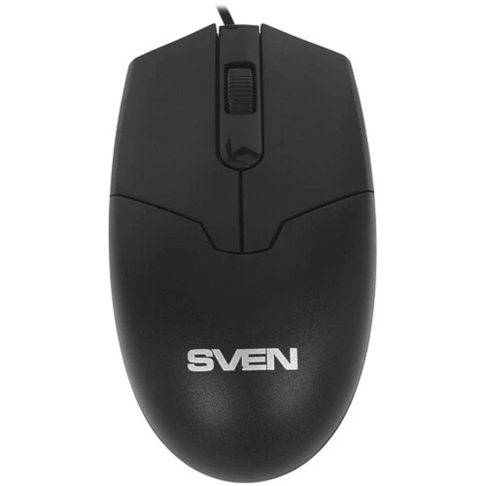 Мышь Sven RX-30 USB чёрная (2+1кл. 1000DPI,  каб. 2м., кор)