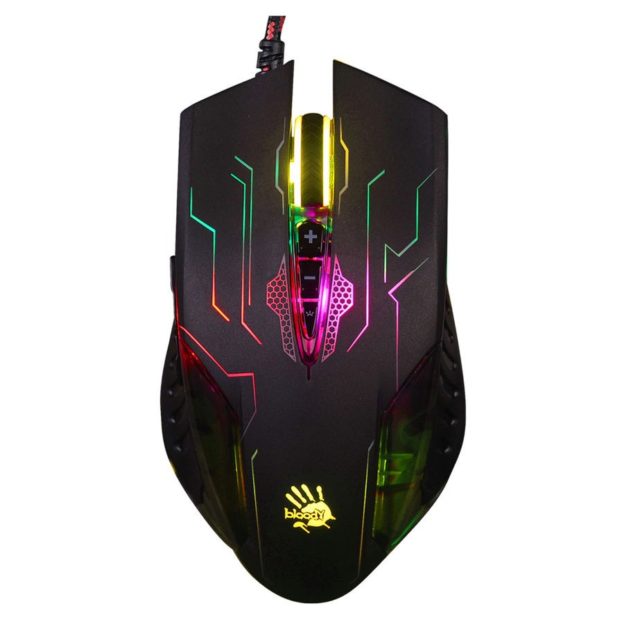 A4Tech Bloody Q51 black/picture optical (3200dpi) USB Gaming (8but) [492777]
